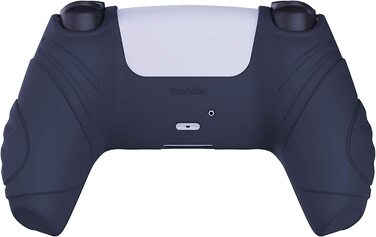 Ергономічний силіконовий чохол eXtremeRate PlayVital для геймпада PS5, захисна накладка з м'якої гуми з насадками на стіки (2 шт), Guardian Edition, синій колір