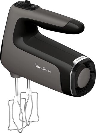 Міксер ручний Moulinex Quickmix HM3108, 300 Вт, 5 швидкостей, нержавіюча сталь, для тіста, випічки