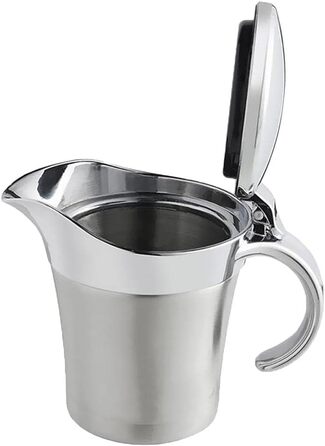 HomeDecTime 2 x Double-Walled Sauce Bowls Stainless Steel Thermal Sauce Pot