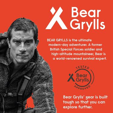 Намет похідний Bear Grylls Wander - 1 місце, 3 сезони, ультралегкий, водонепроникний, з тентом та захисним дном, чорний
