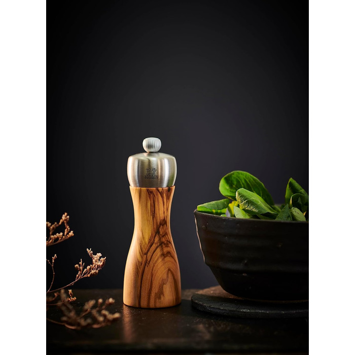 Соломолка Peugeot Fidji 15 см Graphite – ручна, з регулюванням помелу, PEFC-сертифікована деревина