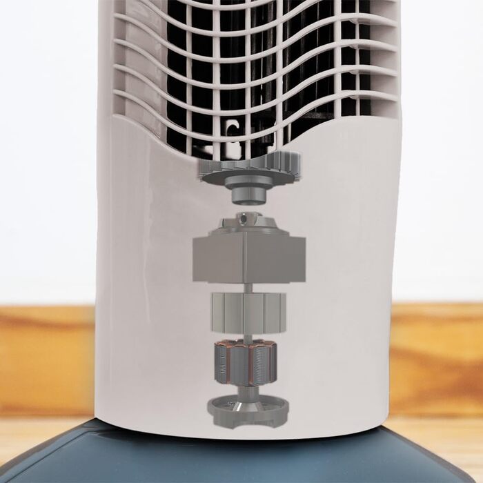 Турбовентилятор Cecotec EnergySilence 9090 Skyline, 76 см, білий, висота 30 дюймів, ручне керування