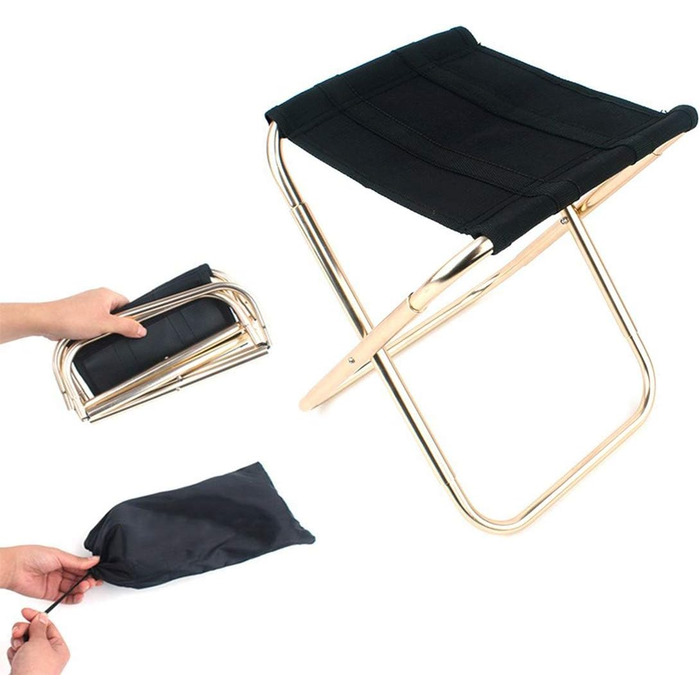 Легкий складаний стілець з алюмінію: портативний, для кемпінгу, риболовлі та подорожей