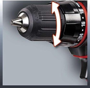 Акумуляторний дриль-шуруповерт Einhell TC-CD 18-2 Li (18V, 2 швидкості, 18+1 момент, LED-підсвітка)