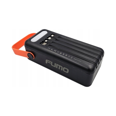 Повербанк FUMO 50000 mAh з LED-ліхтариком, 8 USB-портами та сонячною панеллю