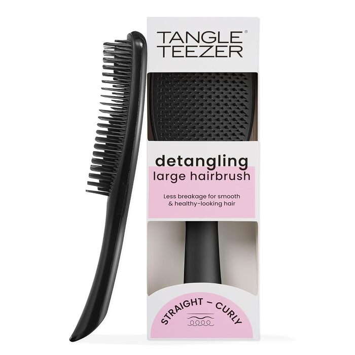 Тізер Tangle Teezer Ultimate Detangler Black Gloss - щітка для волосся, чорна, велика
