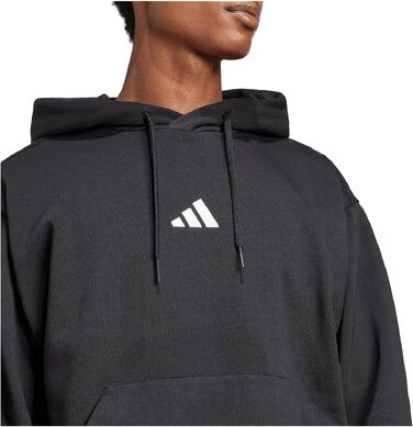 Чоловіча худі adidas Performance Feelcozy чорного кольору з білим логотипом