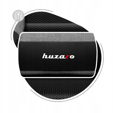 Ігрове крісло Huzaro Ranger 6.0, тканина, чорно-сіре