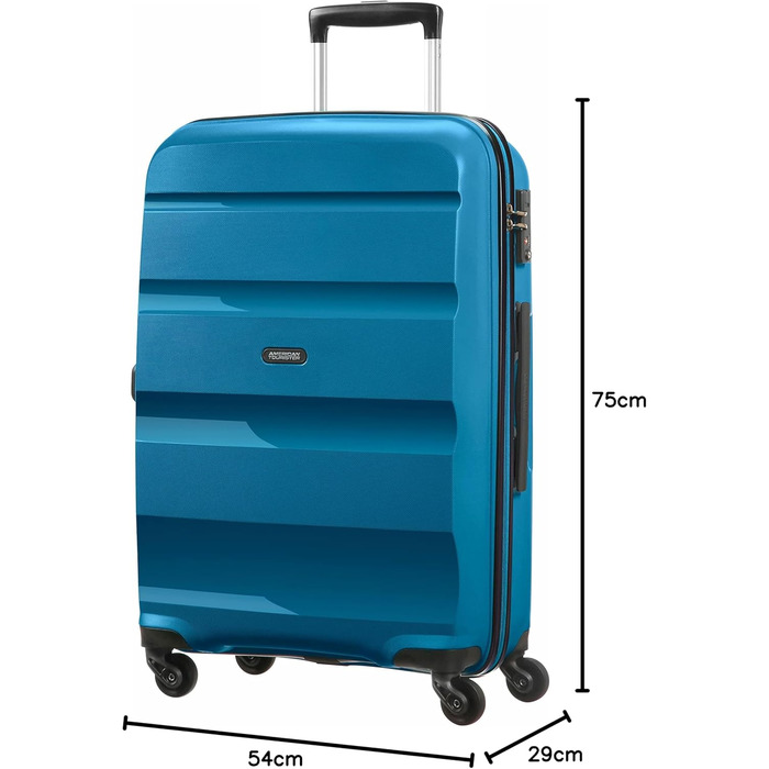 Чемодан American Tourister Bon Air Spinner S, 55 см, 31.5 л, червоний (Seaport Blue)