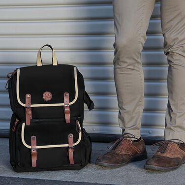 GOgroove Рюкзак для камери: DSLR рюкзак для подорожей, камера, аксесуари, ноутбук, штатив, вологостійкий, чорний