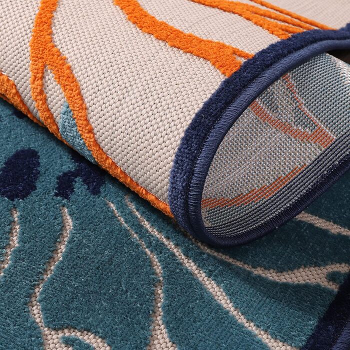 Килимок для дому та вулиці Impression Outdoor - вологостійкий, 80 x 150 см, червоний