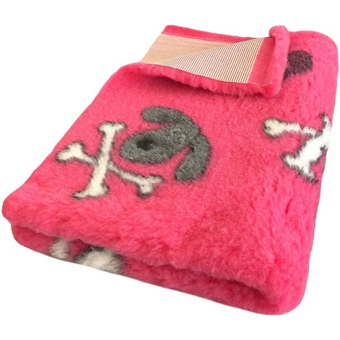 Килимок для собак Elropet Premium 30mm: антиковзаючий, для маленьких та великих собак, Vet Bed, розміри S (80x50 см), колір рожевий