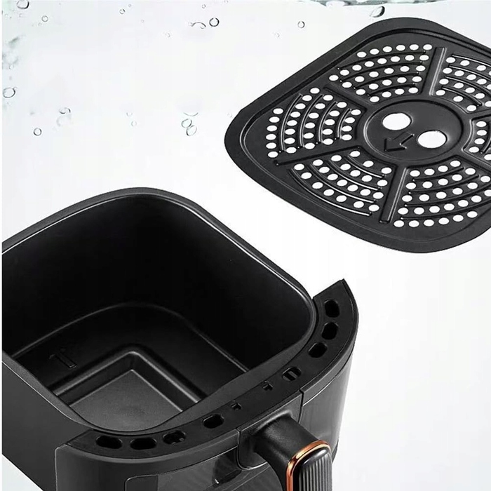 Аерофритюрниця 2400 Вт, 8 л, 8 програм, LED-сенсорний екран, чорна