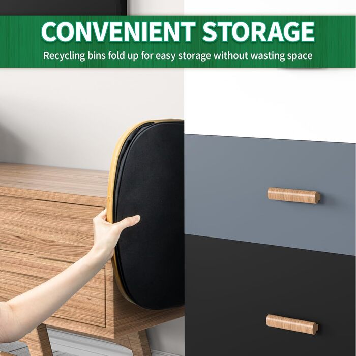 110L Deposit Bottle Collection Container with Lid & 2 Removable Carrying Bags, Large Deposit Bottle Storage, Container for Empty Bottles & Recyclable Glass Storage, Kitchen Pantry Bottle Bag