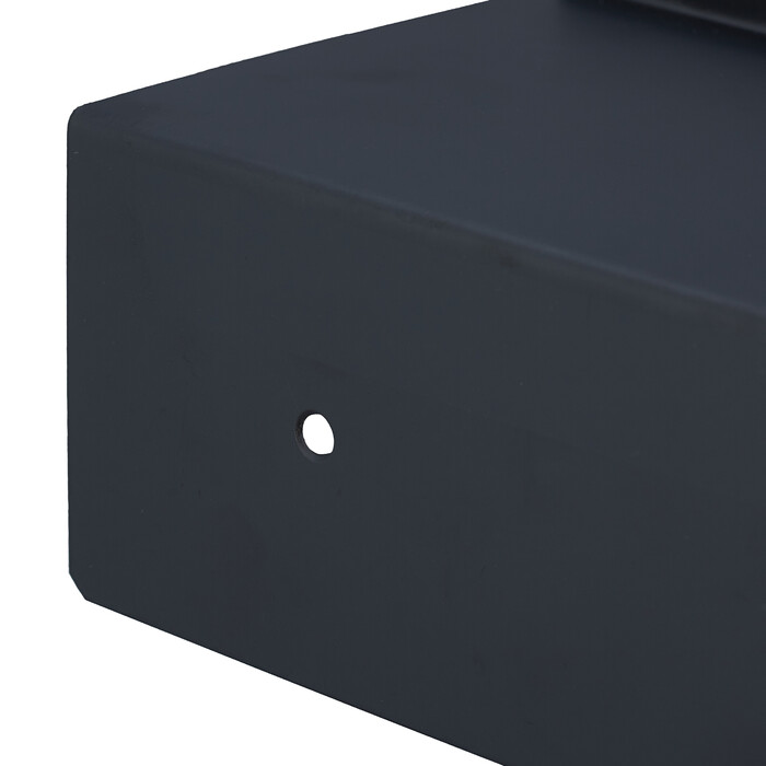 Relaxdays Toilet Paper Holder with Shelf, Black