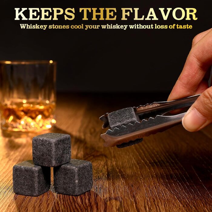 Набір склянок для віскі з кулями охолодження та підставками, 8 кульок, 2 склянки, подарунок для чоловіків