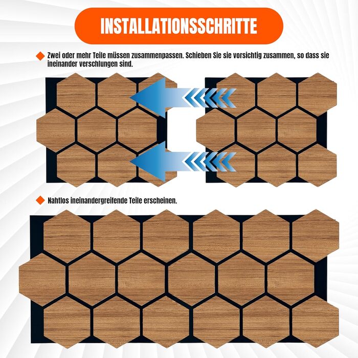 Акустичні настінні панелі AS Country Stone з натурального дерева Тик, 80x65 см, набір 4 шт. — звукоізоляція та декор для офісу та дому