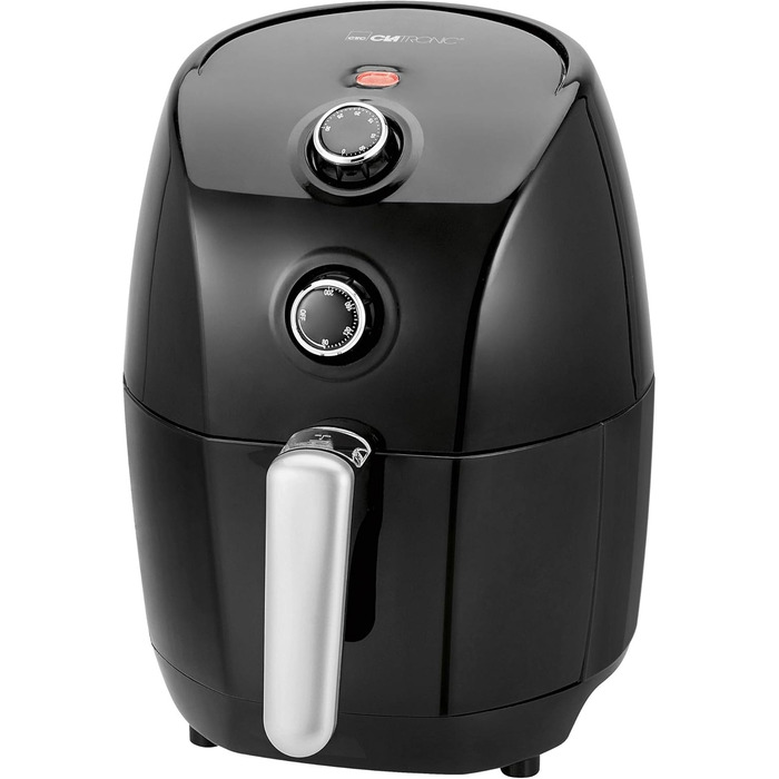 Аерофритюрниця Clatronic FR 3698 H, без олії, 1.5 л, термостат 80-200°C, таймер 30 хв, чорна