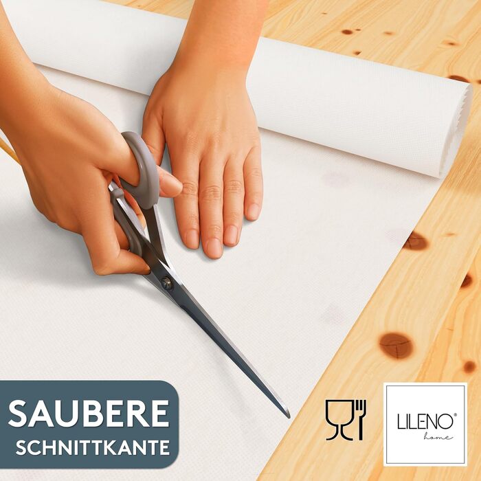 LILENO HOME Tablecloth Roll 1.10 x 25 m - White Nonwoven Tablecloth - Fabric-like, washable tablecloth as a roll, fabric roll tablecloth - Disposable paper tablecloth roll alternative