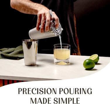 Набір для приготування коктейлів Mixology & Craft Cocktail Set: шейкер, барний аксесуар, срібний