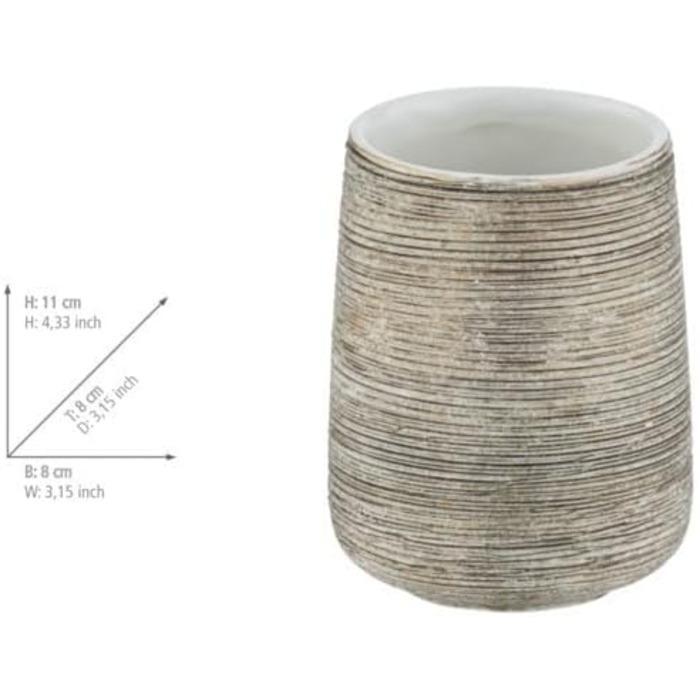 Дозатор для рідкого мила та лосьйону WENKO Fedio з кераміки, 400 мл, ручна розпис, Ø 8,5 x 17 см