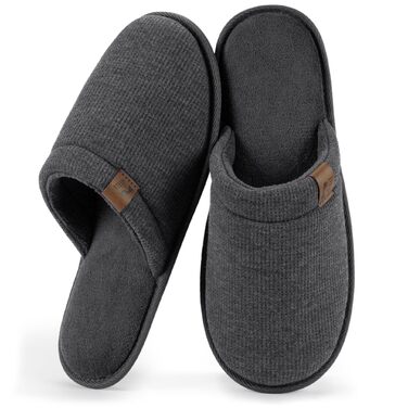 Чоловічі тапочки RockDove LiteStep з вафельної в'язки для дому, сірі (46/47 EU)