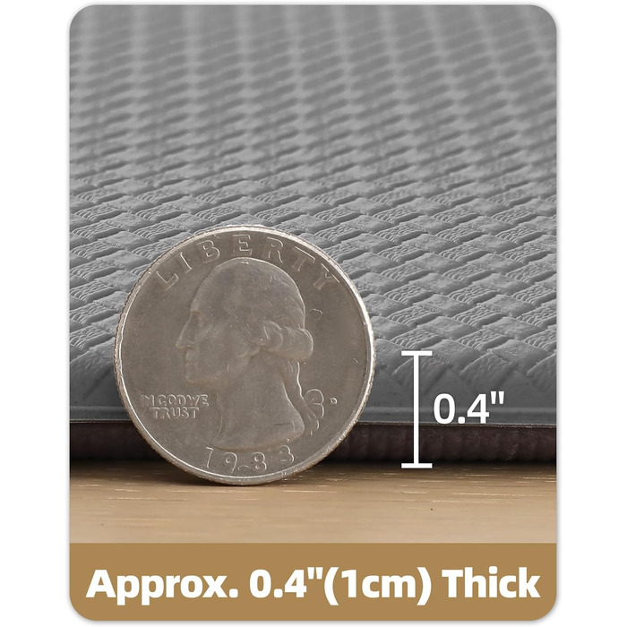 Килимок для кухні COLOR&GEOMETRY 44x150 см, неслизький, з ПВХ, водо- та олієстійкий, з гумовою основою. Підходить для кухні, пральні, коридору (сірий)