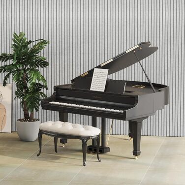 Акустичні панелі TONOR самоклеючі для звукоізоляції 120x60x1.9 см, шумопоглинаючі панелі для студії, офісу та дому, сірі (8 шт)