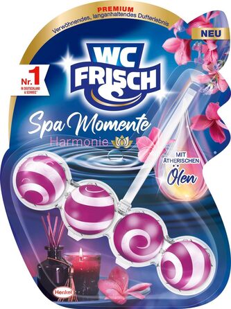 Набір: Гель для прання Weißer Riese Color (100 прань) та освіжувач для унітаза WC-Frisch Spa Momente Harmonie (50г)