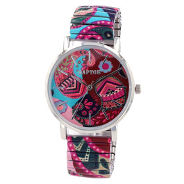 Жіночий кольоровий наручний годинник Raptor Colorful Edition з розтяжним ремінцем — модний аксесуар для жінок та людей похилого віку