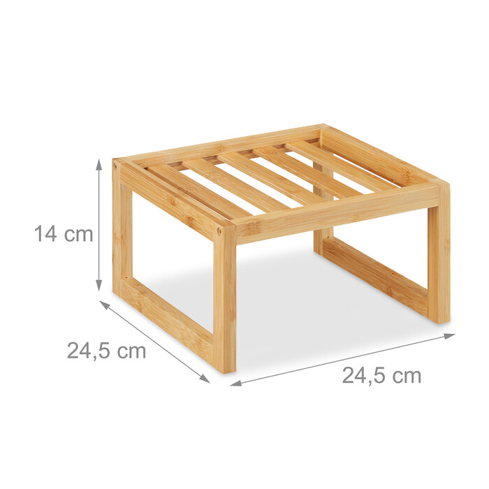 Relaxdays Bamboo Shelf Insert