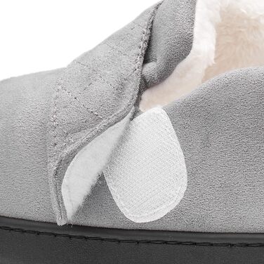 Тапочки халатні Mishansha Herren Winter з підкладкою Memory Foam, сірий Kadettengrau, розмір 39-48