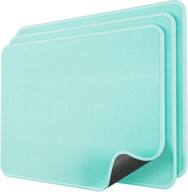 Набір килимків для миші KTRIO 3 шт. (275x215 мм, чорний) з антиковзким покриттям та прошитими краями