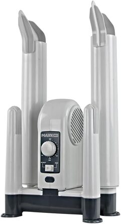 MaxxDry Heavy Duty Boot, Shoe & Glove Dryer - 240W, Dries 4 items in 1 hour, Eliminates odors, Safe for all fabrics, Includes extension tubes, 180cm cable, 1 year warranty