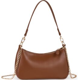 Сумка-клатч WantGor: жіноча сумка-тоут, кросбоді, міні-хобо, екошкіра (коричнева)