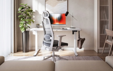 Електричний стіл для роботи стоячи Mark Adler Leader 7.3 White, 140 см