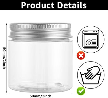 Набір контейнерів для зберігання 16 шт. 500 мл з кришкою, прозорі пластикові банки, BPA Free, для продуктів та солодощів