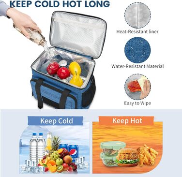 Тактична ланч-сумка HSHRISH 20L, чорно-камуфляжна, водонепроникна, для дорослих, на роботу, пікнік