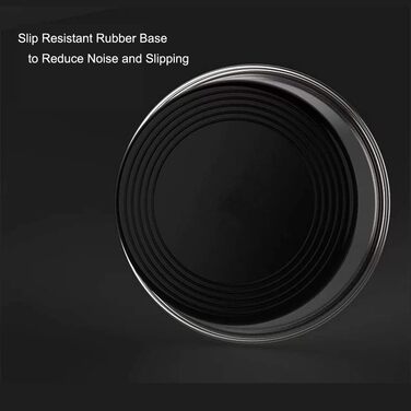 Миска для тварин Futterschale 2 x 1750 мл, велика миска для собак з нержавіючої сталі, годівниця для котів, важка з протиковзким гумовим дном, срільно-чорна