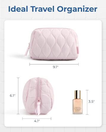 Сумка для косметики BAGSMART: органайзер для макіяжу, туалетні аксесуари, подорожі, бежевий