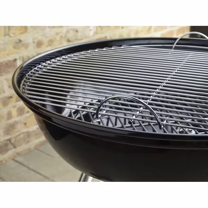 Вугільний гриль Weber Compact Kettle 47 см, чорний, кришка, чохол, комплект із стартером Rapidfire