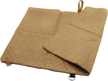 Килимок для собак Paws&Co: портативний, складаний, 75x50 см (L, Коричневий)