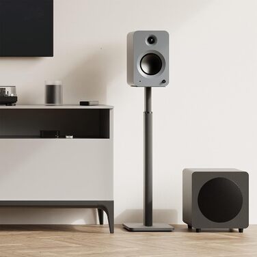 Підлогові стійки для акустики Kanto SPH - регульована висота, управління кабелями, пара, чорний