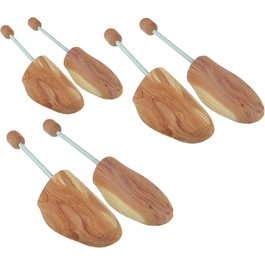 Max Basic Cedar Shoe Spreader, Shoe Stretcher, Shoe Former made of Cedarwood for Women and Men, Set of 3 Pairs