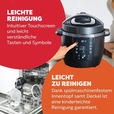 Мультиварка Instant Pot Plus 9-в-1 з нержавіючої сталі, 5.7 л – мультикочер, пароварка, рисоварка, йогуртниця, функція Vacuum, Sterilizer, Wi-Fi