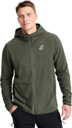 Флісова худі RevolutionRace Hiker для чоловіків, легка та еластична, чорна (S, Kambaba green)