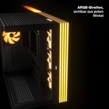 Корпус ПК be quiet! Light Base 600 DX Black: Панорамний вигляд, Show Case, Dual Chamber, ARGB LED, гнучкий монтаж