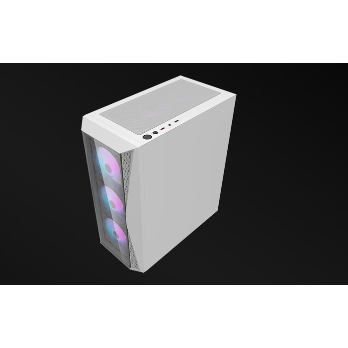 Корпус для ПК darkFlash DK352 Plus, білий, Tower, 4 aRGB вентилятори