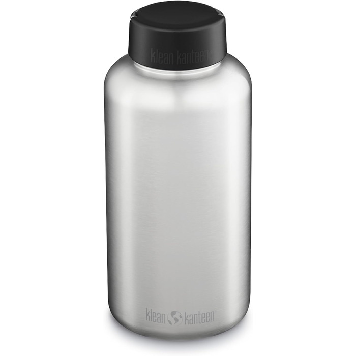 KleanKanteen® Wide Mouth Water Bottle Brushed Stainless Steel One Size