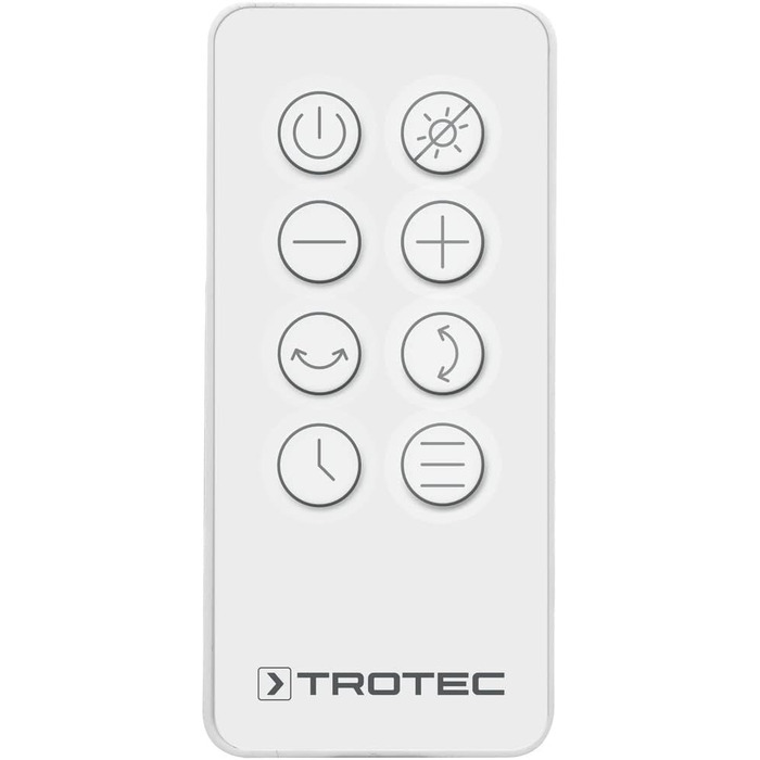 Турбо-вентилятор Trotec TVE 100: 26 Вт, 32 швидкості, дифузор для ефірних олій, таймер, пульт ДУ